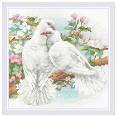 AM0058 Набор алмазной мозаики Риолис Белые голуби 30*30см