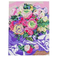 Алмазная мозаика с полным заполнением на раме «Ранункулюсы», 30 х 40 см. Набор для творчества Школа талантов