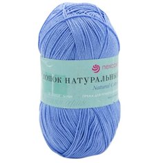Пряжа Пехорка Хлопок натуральный Кабле (100%хлопок) (05 (25)-Голубой) 5 шт