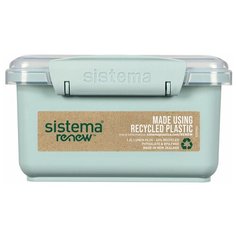 Контейнер с приборами Sistema "Renew" 1,2л, мятный, 581652