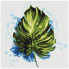 Алмазная мозаика "ФРЕЯ" Экзотический лист 30x30 см