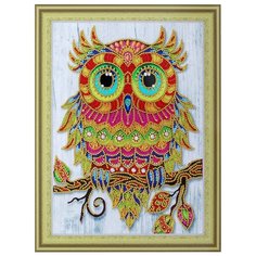 Алмазная мозаика на пенокартоне с фигурными стразами - Веселый совенок/FM016 Color KIT