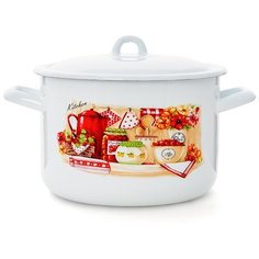 Кастрюля "Кухня" цилиндрическая 4,3 л ЭСТЕТ