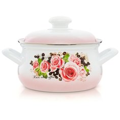 Кастрюля "Розы и кофе" грушевидная 2,0 л ЭСТЕТ