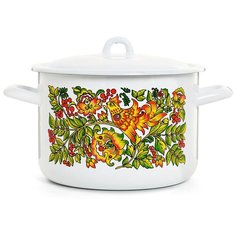 Кастрюля "Райская птица" цилиндрическая 4,3 л ЭСТЕТ