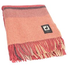 Плед Incalpaca перуанский PP-43 из шерсти альпака и мериноса 170x210 см, бордовый