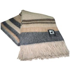 Плед Incalpaca перуанский PP-56 из шерсти альпака и мериноса 170x210 см, кремовый