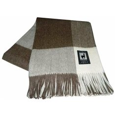 Плед Incalpaca PP-63 170x210 см, коричнево-бежевый