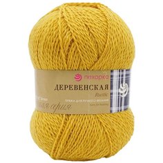 Пряжа Пехорка Деревенская (100%шерсть) (447-Горчица), 10 мотков
