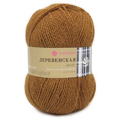 Пряжа Пехорка Деревенская (100%шерсть) (44-золотистый), 10 мотков