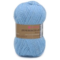 Пряжа Пехорка Деревенская (100%шерсть) (177-Голубое небо) 10 шт