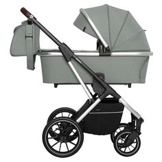 Универсальная коляска CARRELLO Aurora (2 в 1), tea green, цвет шасси: серебристый