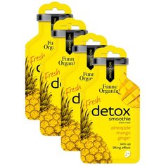 Funny Organix Fresh Detox Smoothie подтягивающая тканевая маска, 22 г, 4 уп.