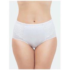 Vis-a-Vis Трусы слипы макси высокой посадки с кружевом, размер M, white