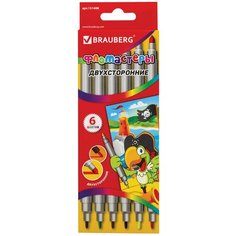 BRAUBERG Набор фломастеров, 6 шт. (151408)