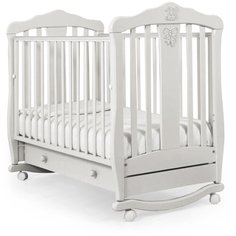 Кроватка Гандылян Доминик (качалка), на полозьях белый