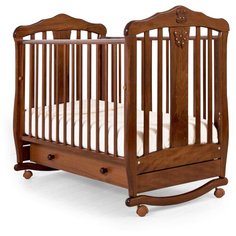 Кроватка Гандылян Доминик (качалка), на полозьях орех