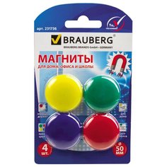 Магниты для доски BRAUBERG 231736, разноцветные