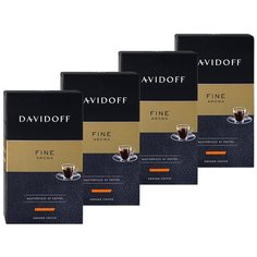 "Кофе молотый Davidoff Fine Aroma, 4 пачки по 250г"