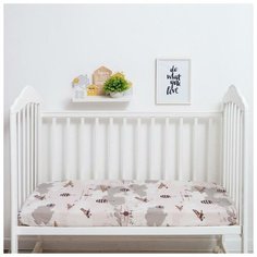 Простыня на резинке "Крошка Я" Карта 60*120+13 см, 100% хлопок, бязь 5531853