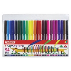 Пифагор Набор фломастеров Веселая такса, 24 шт. (151399)