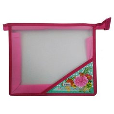 Папка для тетрадей ЦВЕТЫ С БАБОЧКАМИ А5 на молнии с уголком пластик,ПТ-2945 2 шт. Проф Пресс