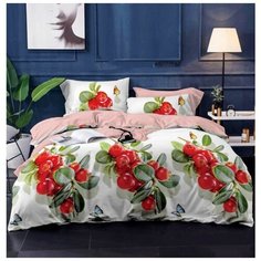 Постельное белье поплин сладкие ягоды Семейное Iv Selena