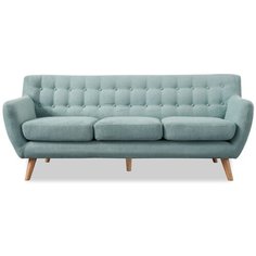 Диван Copenhagen 3-х местный, бирюзовый аквамарин (п04-20) I Modern