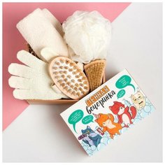 Подарочный набор "Пенная вечеринка" полотенце 30х60 см и банные акс. Этель