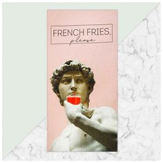 Полотенце "French fries" 70х146 см, 100% хлопок 160гр/м2 5472922 Этель