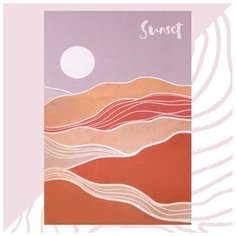 Полотенце пляжное Этель Sunset 96х146 см, 100% хлопок