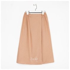 Полотенце для бани «Spa day» бежевый, жен. парео,75х150±4 см, 100% хл.,ваф.полотно,160 гр/м2 Этель