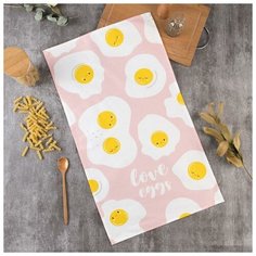 Полотенце "Этель" Love eggs 40х73 см, 100% хл, саржа 190 гр/м2 5423078