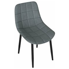Стул «BOSTON» Черный муар / Велюр V003 темно-серый Triya