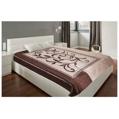 Покрывало 3D Marianna евро макси Мокко 225х245 см, искус.шелк, пэ100% 6833933