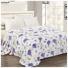 Плед Аделис диз.Лаванда 150х200см, велсофт 280г/м, пэ100% 6976063 Адель