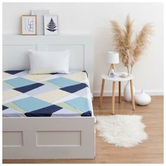 Простыня на резинке LoveLife 140*200*25см, "Минимализм", 100% хлопок, сатин, 125г/м² 6881706