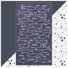 Полотенце махровое "Этель" Акулы, 70х130 см, 100% хлопок, 420гр/м2 5287936