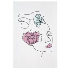 Полотенце пляжное Этель "Девушка" 96х146 см, 100% хлопок 6897043