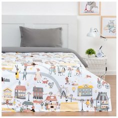 Покрывало "Этель" 1,5 сп Fantasy town, 145*210 см, 100% хлопок 6627572