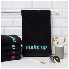 Полотенце махровое Love Life "Make up" 50*90 бирюзовый,100% хлопок,360 г/м2 5555310