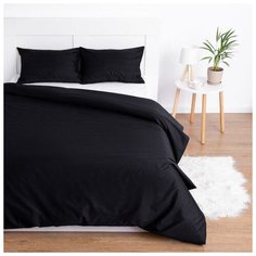 Пододеяльник Этель 175*210см, цв.черный, 100% хлопок, мако-сатин, 125 г/м² 5373404