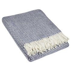 Плед Метро, 170х210, бел/сер.гол рап.10 50% шерсть, 30% п/э, 20% пан 6904098 Vladi