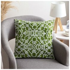 Наволочка декоративная 40х40 см, Pattern green, 100% хлопок 5084361 Этель
