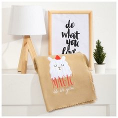 Плед "Экономь и Я" Magic lama 75*100 см, пл.160 г/м2, 100% п/э 6904760