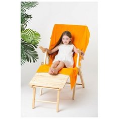 Полотенце махровое Экономь и Я 100х150 см, цв. оранжевый , 100% хлопок 3675140