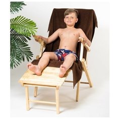 Полотенце махровое Экономь и Я 100х150 см, цв. шоколад, 100% хлопок 3675141