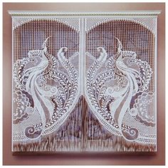 Штора кухонная арт.4С364-Г50 цв белый ш170*160см, 100% п/э (без шторной ленты) 1038067 Лента