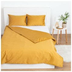 Пододеяльник Этель 175*210см, цв.горчичный, 100% хлопок, мако-сатин, 125 г/м² 5373268