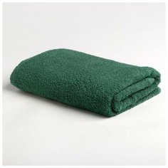 Полотенце махровое Экономь и Я 50х90 см, цв. темно-зеленый, 100% хлопок, 320 гр/м2 6957330